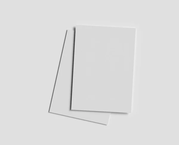 現実的なテクスチャA5企業ビジネス モックアップ カバー パンフレットなどの用紙サイズ — ストック写真