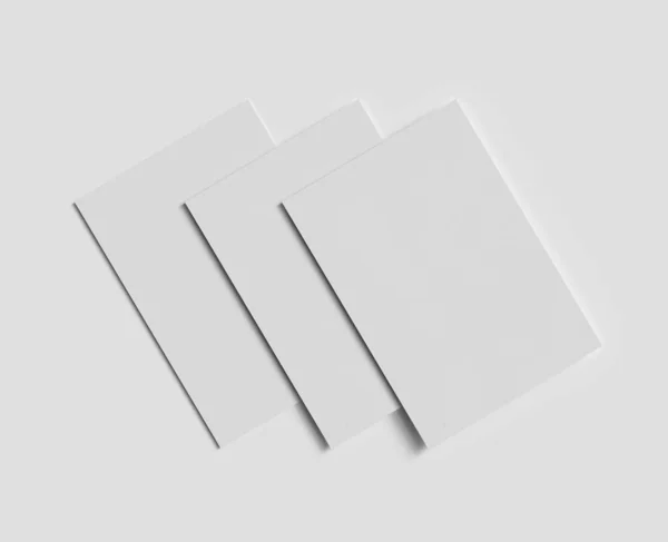 現実的なテクスチャA5企業ビジネス モックアップ カバー パンフレットなどの用紙サイズ — ストック写真