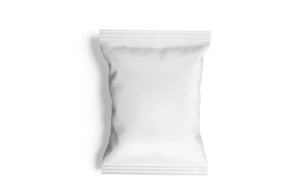 Patatine Confezionamento Colore Bianco Reso Con Software — Foto Stock
