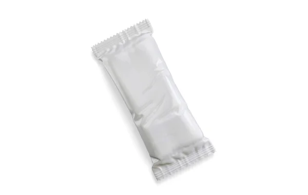 Pakiet Protein Bar Biały Kolor Renderowany Oprogramowaniem — Zdjęcie stockowe