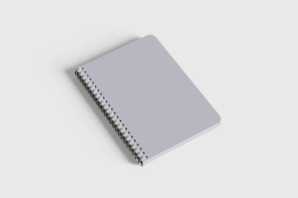 Copertina Libro Bianco Set Colori Renderizzato Con Software — Foto Stock