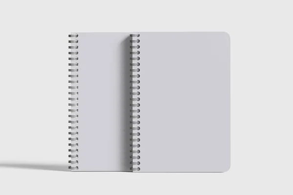 Krycí Kniha Bílá Barva Set Vykreslené Software — Stock fotografie