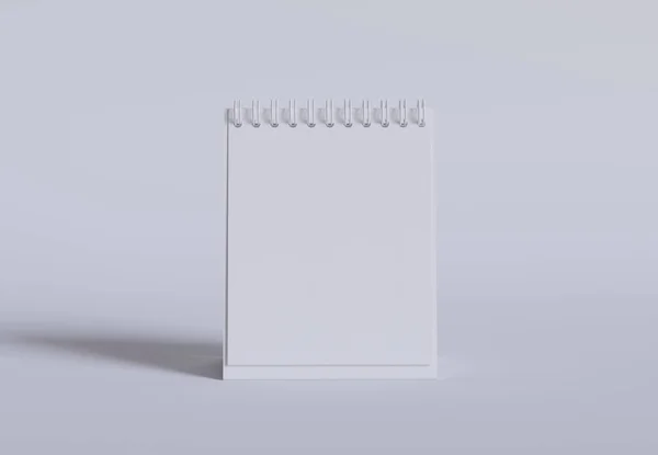 Desk Calender Készlet Kiolvasztott Szoftver Fehér Színű Realisztikus Textúra — Stock Fotó