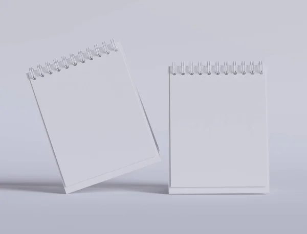 Επιφάνεια Ημερολογίου Που Παρέχονται Λογισμικό Λευκό Χρώμα Και Ρεαλιστική Υφή — Φωτογραφία Αρχείου