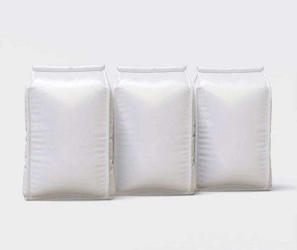 Pochette Emballage Blanc Couleur Papier Artisanal Dessin Animé Texture Réaliste — Photo