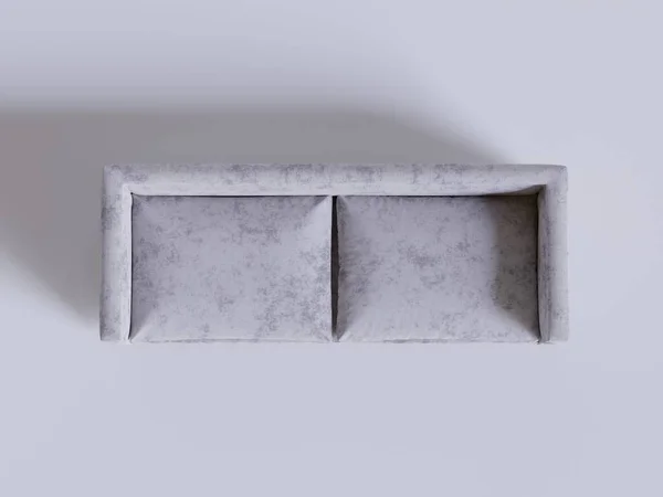 Realistisches Sofa Hergestellt Und Gerendert Durch Software Für Dekoration Interrior — Stockfoto