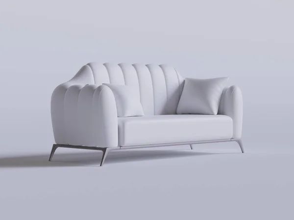 Realistische Sofa Gemaakt Weergegeven Door Software Voor Decoratie Interrior Etc — Stockfoto