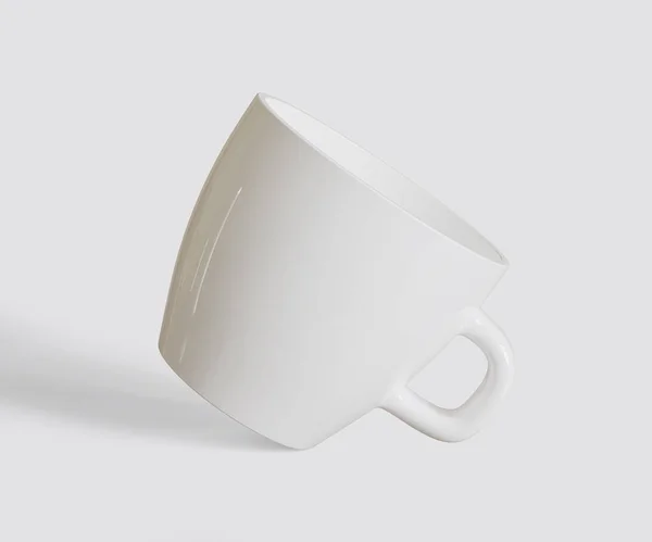 Puchar Biały Kolor Realistyczne Tekstury — Zdjęcie stockowe