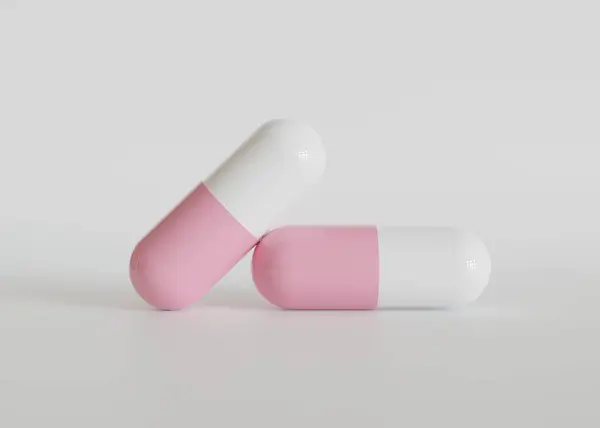 Realistic Pill Suplement Illustration Rendering — Stock Photo, Image