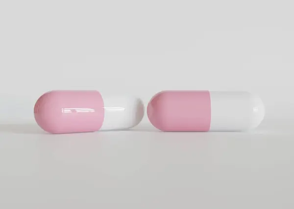Realistic Pill Suplement Illustration Rendering — Stock Photo, Image