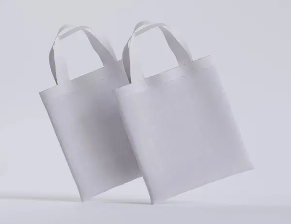 Bolso Mano Color Blanco Representación Textura Realista —  Fotos de Stock