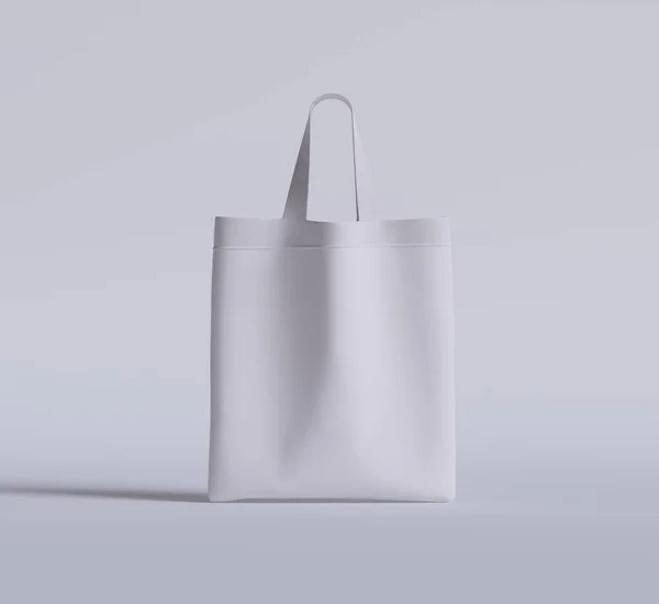 Bolso Mano Color Blanco Representación Textura Realista —  Fotos de Stock