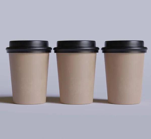 Кофейная Чашка Реалистичным Цветом Текстурами Черным Покрытием — стоковое фото