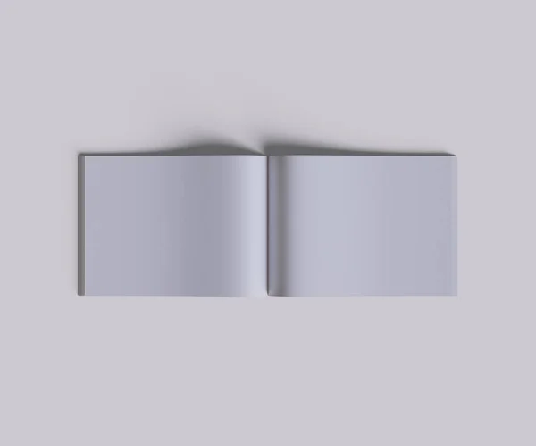Lanscape Magazine White Color Realistic Texture — Stock Photo, Image
