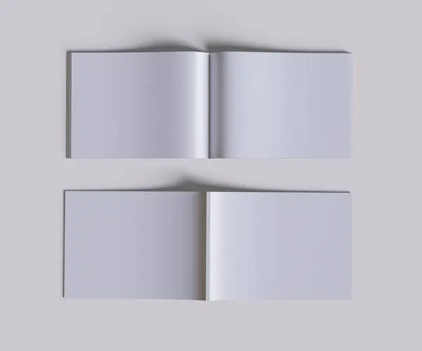 Manzara Dergisi Beyaz Rengi Gerçekçi Dokusu — Stok fotoğraf