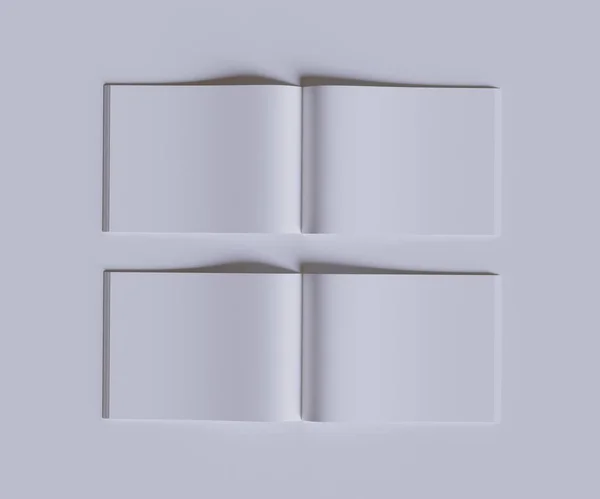 Lanscape Magazine Colore Bianco Texture Realistica — Foto Stock