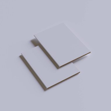 A4 Potrait Dergisi beyaz renk ve 3D oluşturan gerçekçi doku