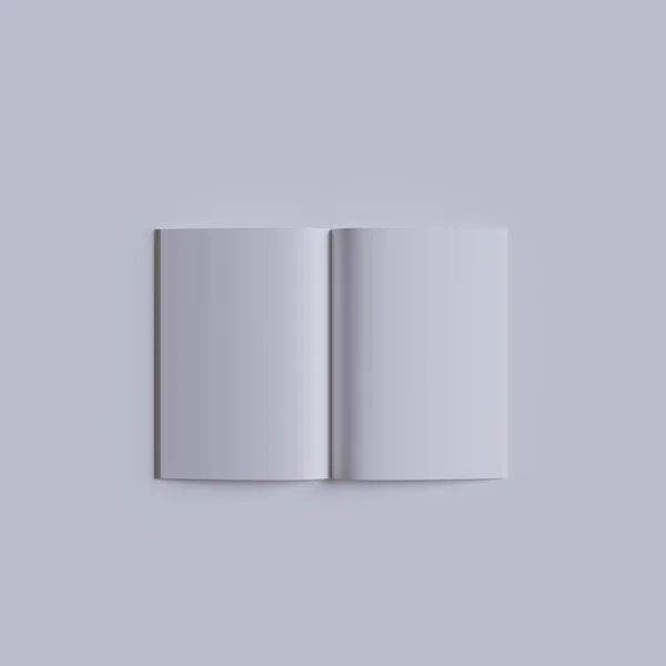 Potrait Magazine Weiße Farbe Und Realistische Texturwiedergabe — Stockfoto