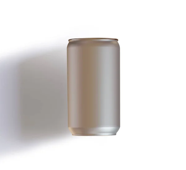 Soda Pode Textura Metálica Brilhante Com Brilho Realista Renderização Destaque — Fotografia de Stock