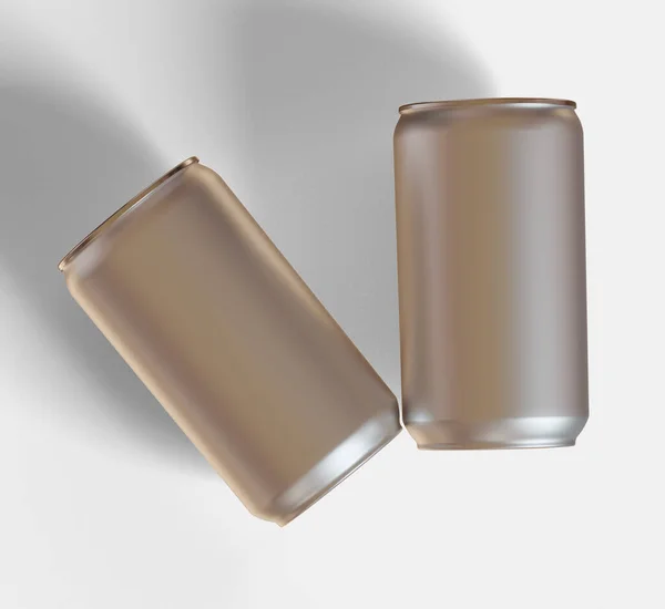 Soda Kann Metallische Textur Und Glänzend Mit Einem Realistischen Hochglanz — Stockfoto