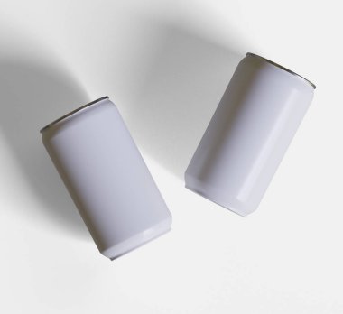 Soda beyaz renk veya katı renk ve 3B yazılım resimlemesi oluşturan gerçekçi doku