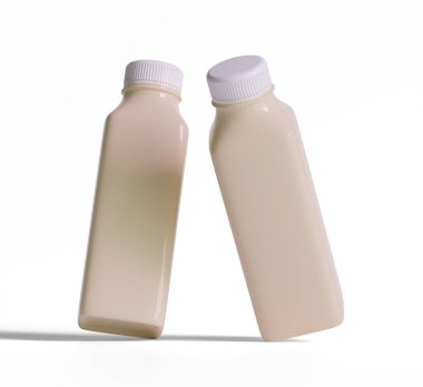 Cool Brew Kahve Plastik Şişe Çizimi Gerçekçi canlandırma