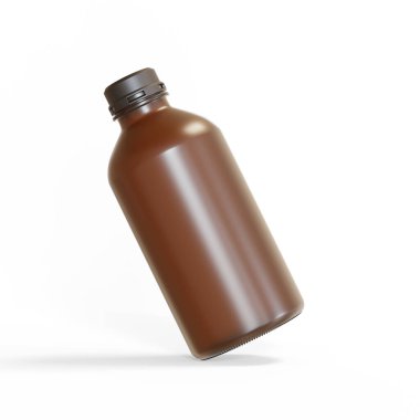 Tıbbi ürünler için şişe paketleri, tüp sıvısı, yağ ve özü. Kehribar cam şişeler maket. Yüksek kaliteli illüstrasyon