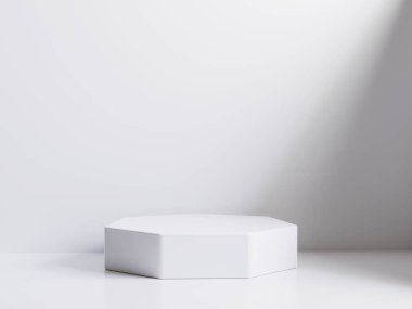 Podyum ürün sahne sunumu gerçekçi canlandırma illüstrasyonu