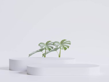 Podyum ürün sahne sunumu gerçekçi canlandırma illüstrasyonu