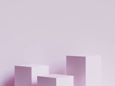 Podyum ürün sahne sunumu gerçekçi canlandırma illüstrasyonu