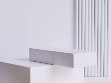 Podyum ürün sahne sunumu gerçekçi canlandırma illüstrasyonu