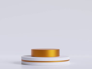 Podyum ürün sahne sunumu gerçekçi canlandırma illüstrasyonu