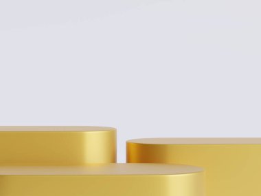 Podyum ürün sahne sunumu gerçekçi canlandırma illüstrasyonu