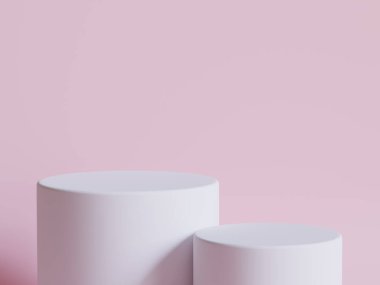 Podyum ürün sahne sunumu gerçekçi canlandırma illüstrasyonu