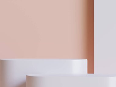 Podyum ürün sahne sunumu gerçekçi canlandırma illüstrasyonu