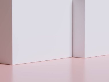 Podyum ürün sahne sunumu gerçekçi canlandırma illüstrasyonu