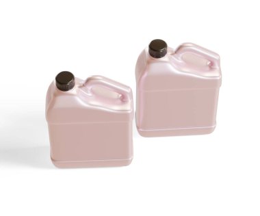 Jerry konteynır plastiğini paketleyebilir 3B yazılım resimleme metalik doku, parlak ya da parlak render