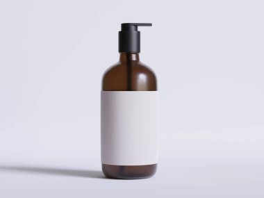 Kozmetik şişe spreyi kutusu. Krema, çorba, köpük ve diğer 3D görüntüleme için dağıtıcı