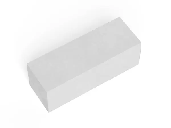 Krabice Balení Bílá Barva Pozadí Lepenkový Papír Realistickou Texturou — Stock fotografie