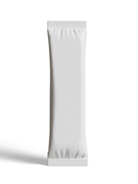 Gerçekçi Beyaz Boş Şablon Paket Islak Mendil Kese Gıda Paket Kahvesi, Tuz, Şeker, Biber, Baharat, Şeker. Model Koleksiyonu Şablonu