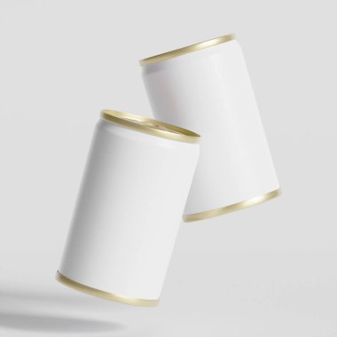 Balıkçı sardalyaları, alüminyum kaplama deseni, 3D işlemeli beyaz arkaplan