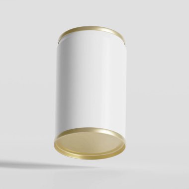 Balıkçı sardalyaları, alüminyum kaplama deseni, 3D işlemeli beyaz arkaplan