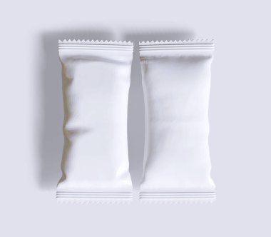 Protein çubuğu ambalajlama beyaz renk gerçekçi canlandırıcıComment