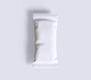 Protein çubuğu ambalajlama beyaz renk gerçekçi canlandırıcıComment