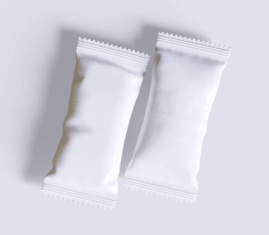Protein çubuğu ambalajlama beyaz renk gerçekçi canlandırıcıComment