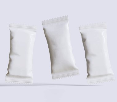 Protein çubuğu ambalajlama beyaz renk gerçekçi canlandırıcıComment