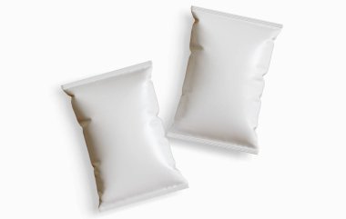 Abur cubur ambalajlama beyaz renk ve gerçekçi doku ve üç boyutlu resimleme