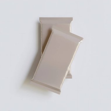 Beyaz arkaplan çiziminde abur cubur çubuğu proteini gerçekçi parlak ve folyo deseni çizimi