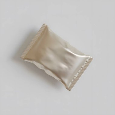 Patates kızartması ve benzeri şeyler için gerçekçi atıştırmalıklar. beyaz renk gri arkaplan üç boyutlu resimleme