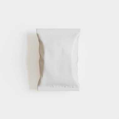 Patates kızartması ve benzeri şeyler için gerçekçi atıştırmalıklar. beyaz arkaplan üzerindeki beyaz renk 3 boyutlu resimleme